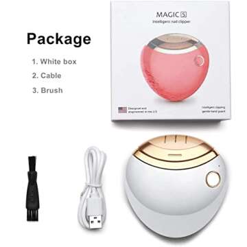 Nail Clippers Nail File Nail Trimmer Nail Cutter Nail Scissors Electric Nail File Baby Nail Clippers Finger Nail Clippers Baby Nail Trimmer Electric Nail Trimmer Manicure Tool (White)