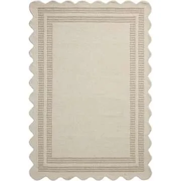Loloi Chris Loves Julia Scottie Collection SCO-01 Ivory/Grey 2'-0" x 5'-0", .87" Pile Height, Accent Rug