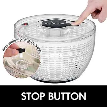 Smile Mom Salad Spinner - Efficient Lettuce Washing Gadget