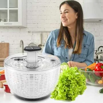 Smile Mom Salad Spinner - Efficient Lettuce Washing Gadget