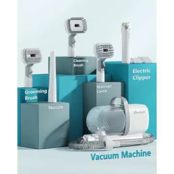 Bawetech B2 Pet Grooming Kit with Vacuum & Clipper