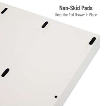 Mind Reader Single Serve Coffee Pod Organizer with 3 Drawers, 36 Pod Capacity, Countertop , 12.25"L x 13.5"W x 2.5"H, White