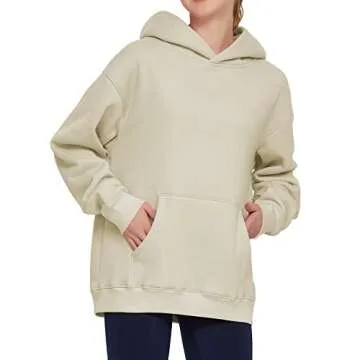 THE GYM PEOPLE Women's Oversized Hoodie Loose fit Soft Fleece Pullover Hooded Sweatshirt With Pockets Khaki