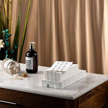 BloominGoods Decorative Disposable Hand Towels | Soft, Absorbent Linen-Feel Towels for Events, 100-P...