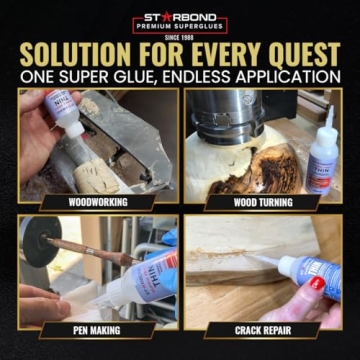 Starbond Super Fast Thin CA Glue for Woodturning and DIY