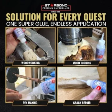 Starbond Super Fast Thin CA Glue for Woodturning and DIY