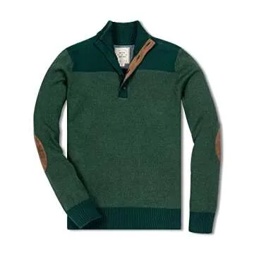 Hope & Henry Men's Long Sleeve Mock Neck Sweater