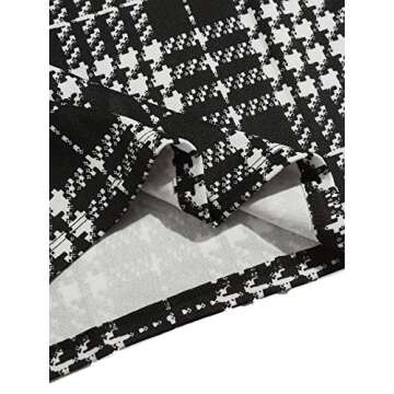 Floerns Women's Plaid Print Mini Cami Bodycon Dress Black L