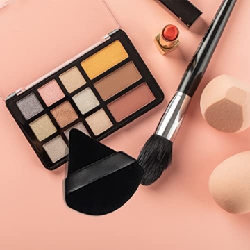 6 Pure Cotton Triangle Powder Puffs for Flawless Makeup