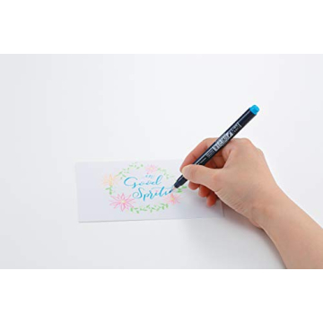 Vibrant Tombow Fudenosuke Brush Pens - Set of 6