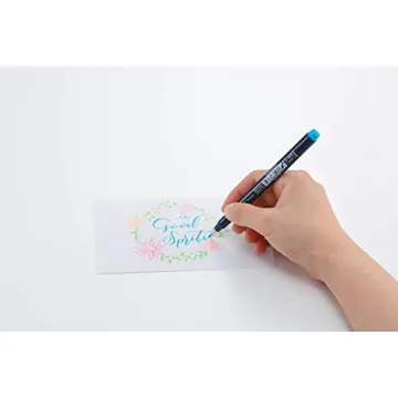 Vibrant Tombow Fudenosuke Brush Pens - Set of 6