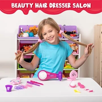  Discover the JOYIN 17Pcs Beauty Salon Kit - A Fun Pretend Play Experience!