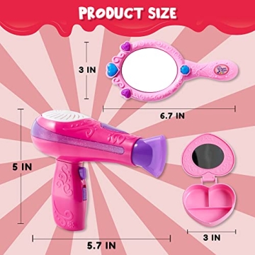  Discover the JOYIN 17Pcs Beauty Salon Kit - A Fun Pretend Play Experience!