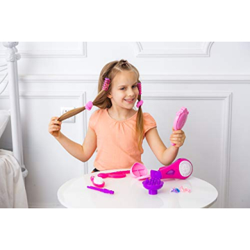  Discover the JOYIN 17Pcs Beauty Salon Kit - A Fun Pretend Play Experience!