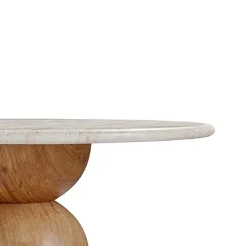 Tov Furniture 54" Round Dining Table for Indoor and Outdoor Use