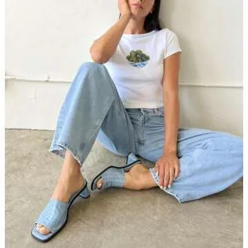 Women's Short Sleeve Y2K White Baby Tees E-Girls Cute Graphic Print Crop Tops Slim Fit T Shirts Retro Vintage Aesthetic 90s Fashion Clothes