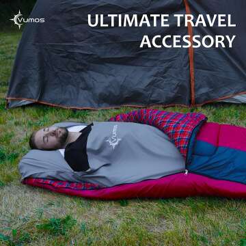 Vumos Sleeping Bag Liner for Comfortable Travel