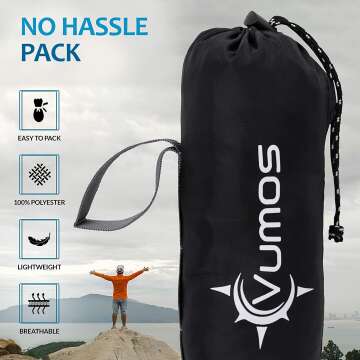 Vumos Sleeping Bag Liner for Comfortable Travel
