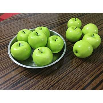 COTOSEY Artificial Green Apples Box of 12