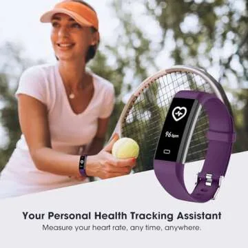 Kummel Fitness Tracker with Heart Rate Blood Oxygen Monitor, Activity Tracker Sleep Monitor Health Tracker, Smart Watch Pedometer Step Calories Counter, Fitness Watches for Men Women