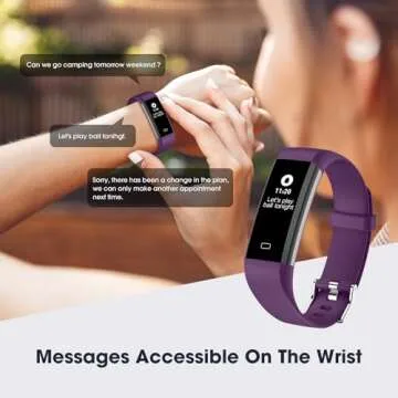 Kummel Fitness Tracker with Heart Rate Blood Oxygen Monitor, Activity Tracker Sleep Monitor Health Tracker, Smart Watch Pedometer Step Calories Counter, Fitness Watches for Men Women