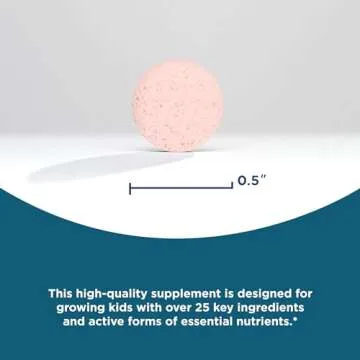 Seeking Health Kids Multivitamin Chewable, Formulated for Children’s Health, with L-5-MTHF L-Methylfolate, B12, Riboflavin, Vitamin A, Vegetarian (60 Chewable Tablets)*