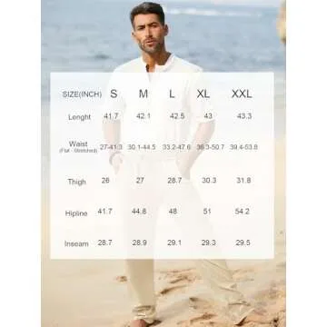 iWoo Mens Casual Summer Pants for Summer Fun and Comfort