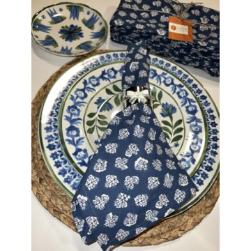 Taran Living Cloth Napkins Set of 12 for Holiday Parties