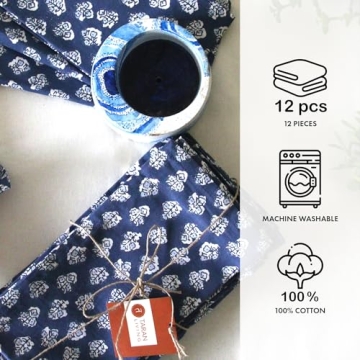 Taran Living Cloth Napkins Set of 12 for Holiday Parties