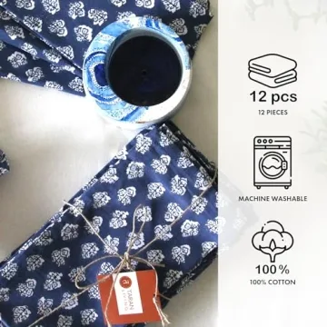 Taran Living Cloth Napkins Set of 12 for Holiday Parties