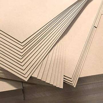 3mm 1/8" x 12" x 20" MDF Panels - Perfect for Arts & Crafts, School & DIY Projects, Drawing, Paintin...