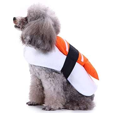 Adorable Sushi Costume for Small Dogs Halloween Fun
