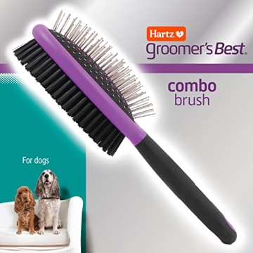 Hartz Groomer's Best Combo Dog Brush for All Breeds