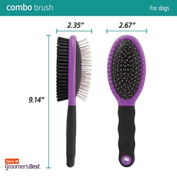 Hartz Groomer's Best Combo Dog Brush for All Breeds