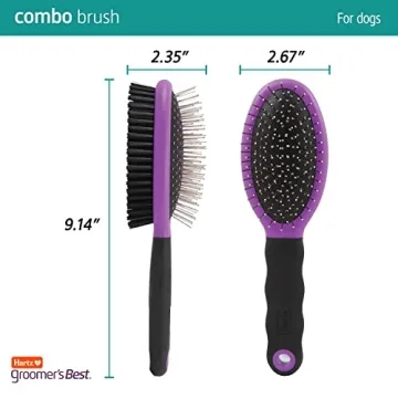 Hartz Groomer's Best Combo Dog Brush for All Breeds