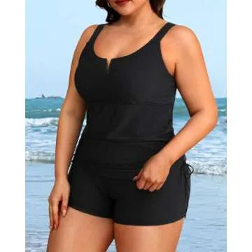 Women's Plus Size Tankini Bathing Suit - Stylish Swimwear