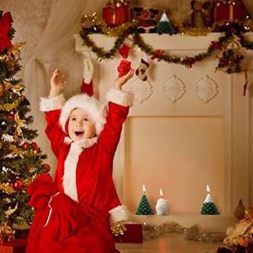 Minatee Christmas Candle Set - 4 Large Scented Candles