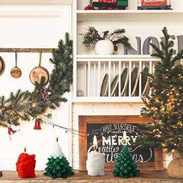 Minatee Christmas Candle Set - 4 Large Scented Candles