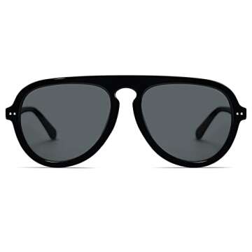 SOJOS Retro Aviator Sunglasses for Men Women