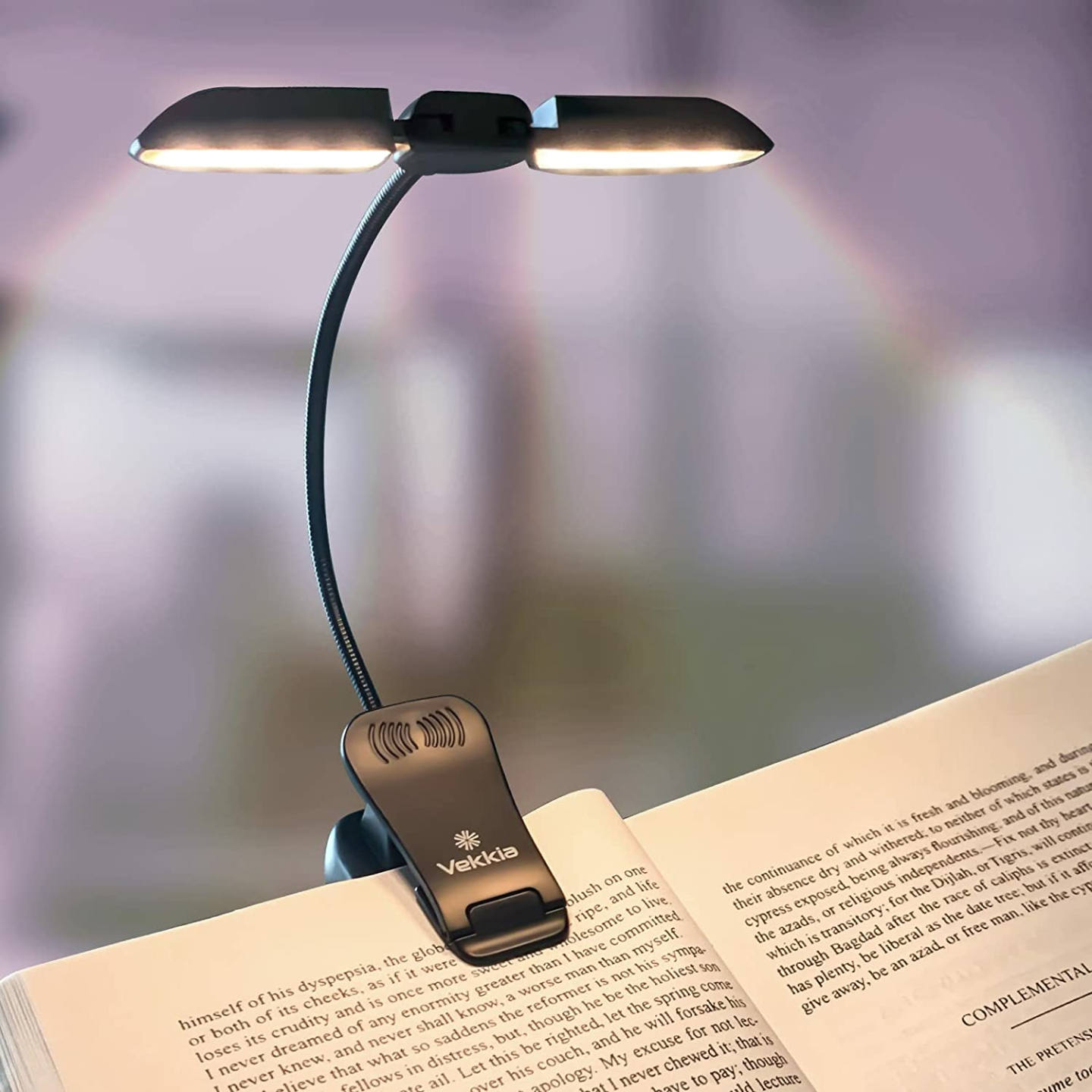 Rechargeable Book Light with 3 Brightness Settings