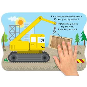 Construction Crane - Touch and Feel Board Book - Sensory Board Book