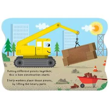 Construction Crane - Touch and Feel Board Book - Sensory Board Book