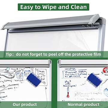 Mobile Dry Erase Board, 40x28 inches Magnetic Portable Whiteboard Stand Easel White Board Flipchart Easel Board Dry Erase Board with Stand School Supplies, White