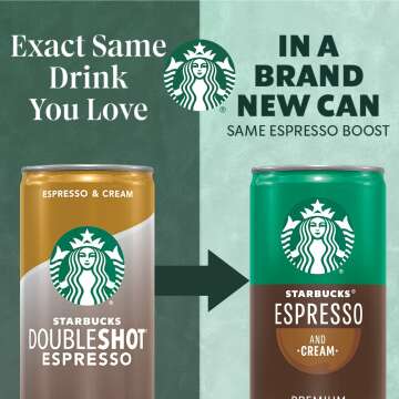 Starbucks Espresso & Cream Coffee 12 Pack Cans