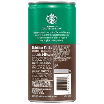 Starbucks Espresso & Cream Coffee 12 Pack Cans