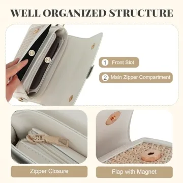 Trendy Woven Straw Crossbody Beach Bag for Women