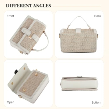 Trendy Woven Straw Crossbody Beach Bag for Women