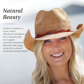 Wallaroo Women’s Catalina Cowboy Sun Hat for Outdoor Fun