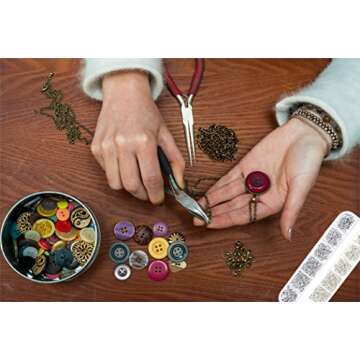 Anezus Jewelry Making Jump Rings Set - 1200 Pieces