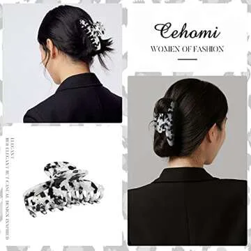 Hair Claw Clips,Tortoise No-Slip Leopard Print French Barrettes, Acrylic Hair Banana Jaw Clips,Stylish Butterfly Hair Accessories for Women Girls (style 8)